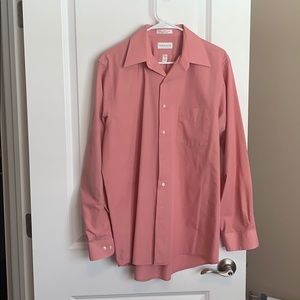 Van Heiden salmon dress shirt